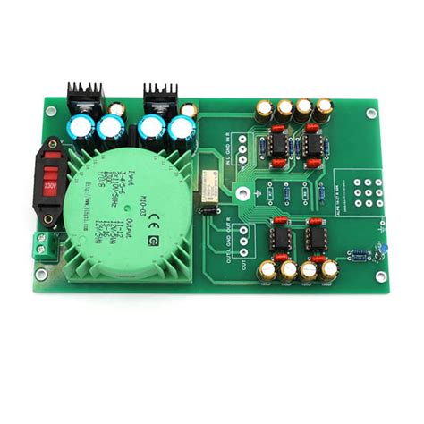 Buy TL081 Op Amp Dual Channel Preamplifier Board Base on Musical ...