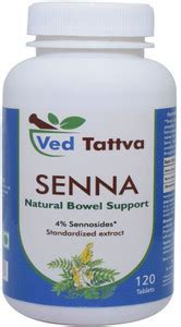 Ved Tattva Senna Tablets, Herbal Senna Leaves 120 Tablets, Natural ...