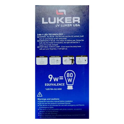 Luker Emergency Bulb 9W B22 White | mykit | Buy online | Buy Luker ...