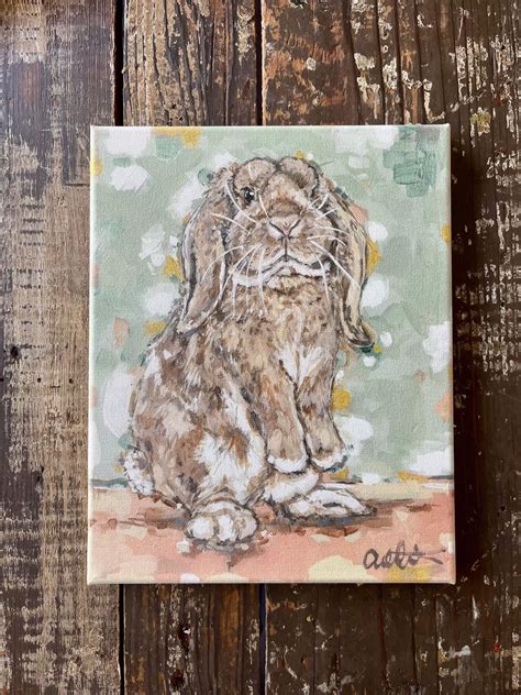 Abstract Bunny 16x20 Canvas Print – Southern Bales-Art by Allie's Studio
