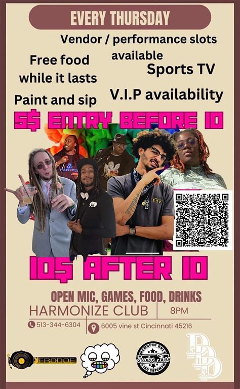 Open mic Thursdays, 6005 Vine St, Cincinnati, 7 December to 8 December ...