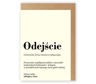 Kartka na pożegnanie koleżanki. kolegi z pracy