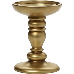 Buy Precious Moments Small Gold Finish Resin 5-Inch Tall Candle Holder ...