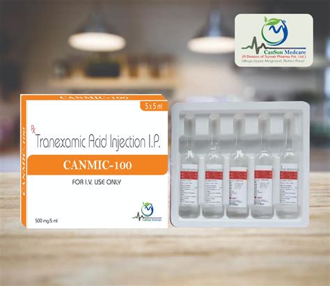 Tranexamic acid injection in PCD Pharma franchise Cansun Medcare (A Di