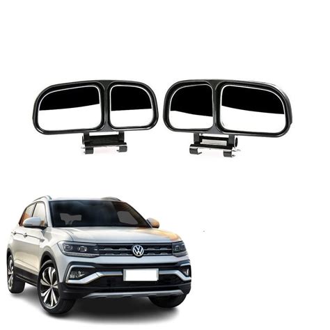 Double View Blind Spot Mirror Glass Rear Side Wide Angle View Parking ...