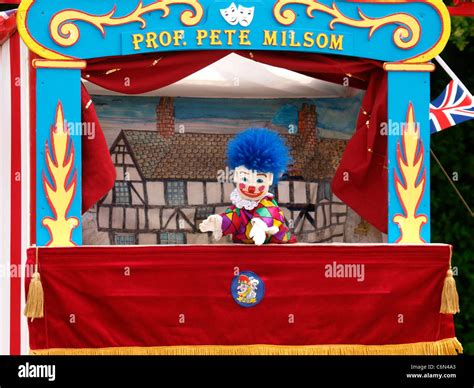 Traditional puppet show, Devon, UK Stock Photo - Alamy