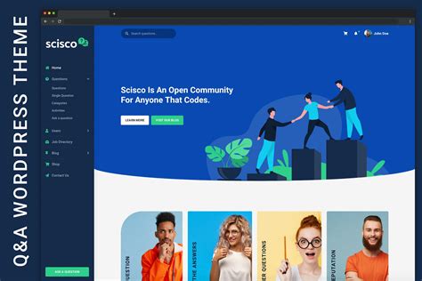 Scisco - Questions and Answers WordPress Theme Create a full-featured Q ...
