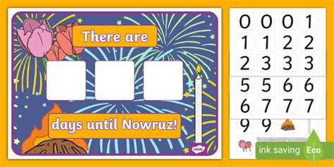 Nowruz Countdown Display Poster