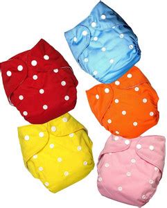 Larva Newborn Baby Reusable Cloth Diapers, Washable Adjustable Infant ...
