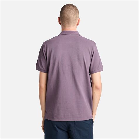 Millers River Pique Polo Shirt for Men in Purple