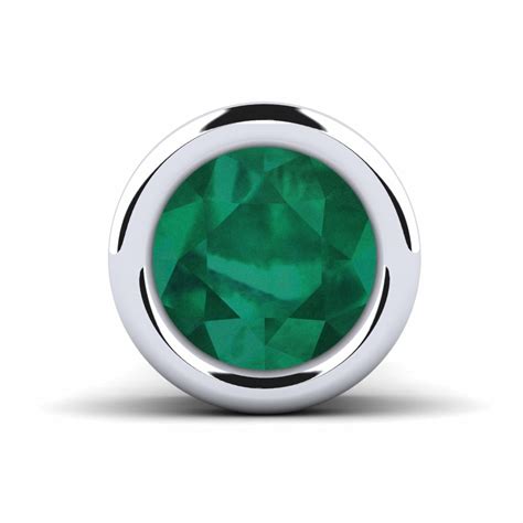 Order Men's Earring Donatien in Round cut 0.5 Carat 14k White Gold ...