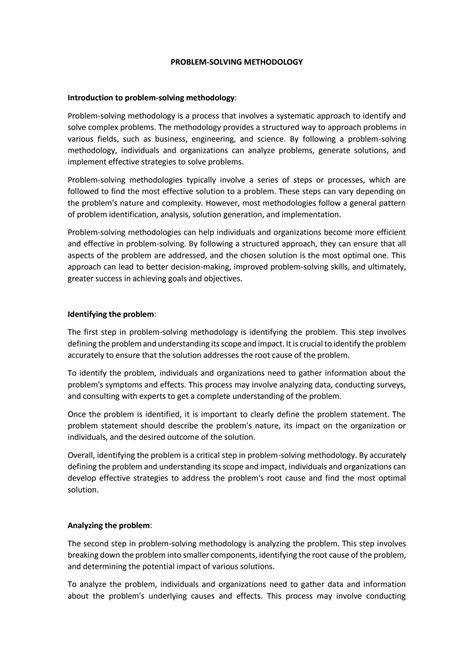 Image result for Problem Solving Methodology