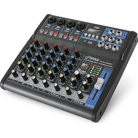 Pyle Professional Audio Mixer Sound Board Console - Desk System ...