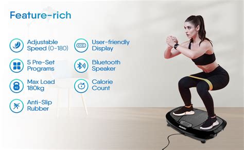 AGARO Royal 3D Vibration Plate Massager,Home & Gym Workout Machine For ...