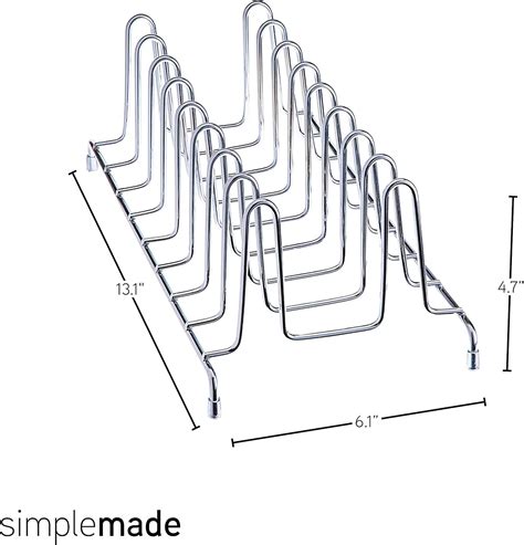 Buy SIMPLEMADE Kitchen Dish Rack Organizer - 2 Wire Metal Cabinet ...