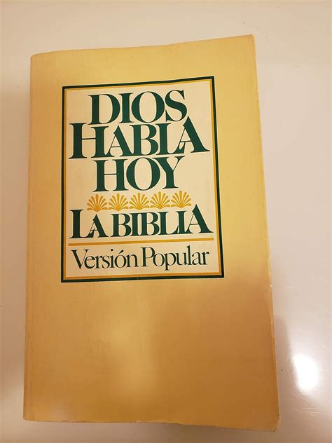 Amazon.com: dios habla hoy la biblia version popular segunda edicion ...