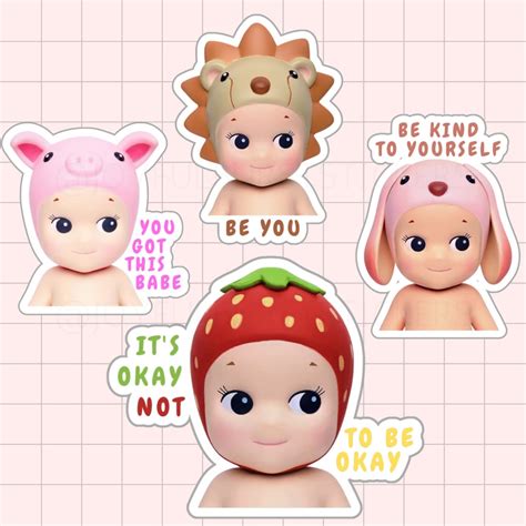 Vol 3: Sonny Angel Stickers, Affirmation Prints, Affirmation Tumbler ...
