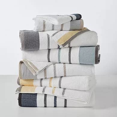 Madelinen® 4-pk. Striped Bath Towels