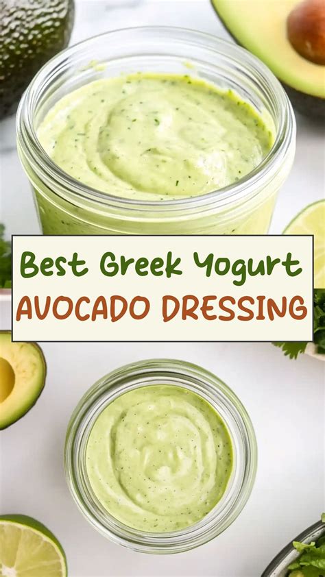Tasty Greek Yogurt Avocado Dressing | Recipe | Greek yogurt recipes ...