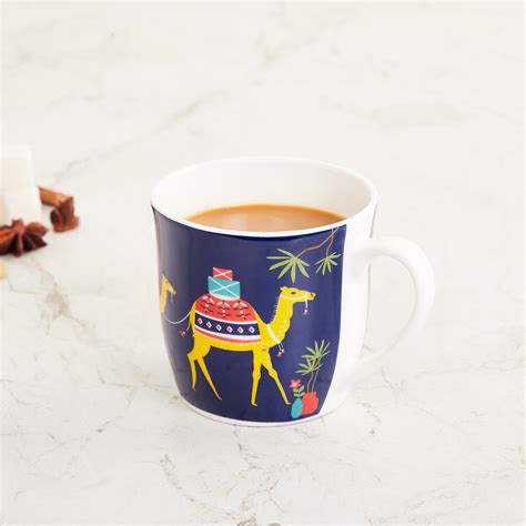 Buy Moroccan Small Mug- Bone China- 250 ml- 8x10 cm- Blue from Home ...
