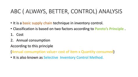 Inventory control method in nursing management | PPTX