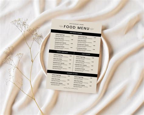 Restaurant Menu 的图像结果