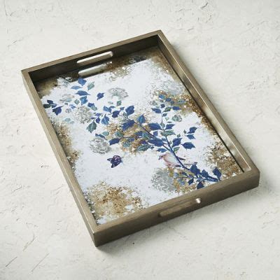 Nadine Mirrored Tray | Frontgate