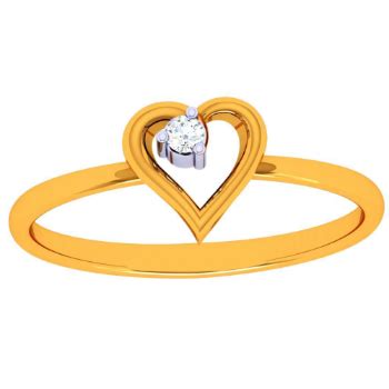 22K one love gold ring | Love Cursive Gold Ring Jewellery India Online ...