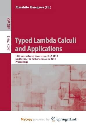 Buy Typed Lambda Calculi and Applications Book Online at Low Prices in ...