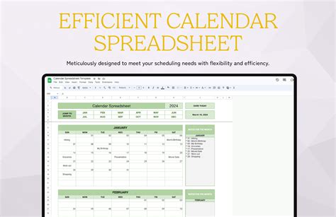 Streamline Your Scheduling with a Calendar Spreadsheet Template ...
