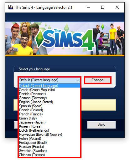 Image result for Sims 4 Codex Language Changer