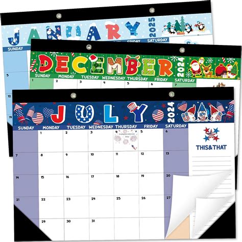 Amazon.com : Large Desk Calendar 2024-2025 Large Desktop Calendar Desk ...