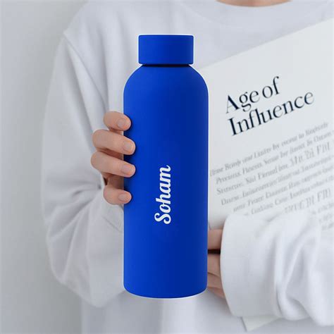 Personalized Gift : Stylish Rubber Flask Bottle for All – Giftana