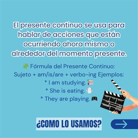 🌟 ¡Descubre cómo usar el Presente Continuo en inglés! 🌟 En este ...
