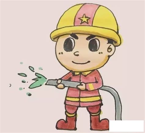 消防员简笔画步骤图解教程-儿童简笔画大全