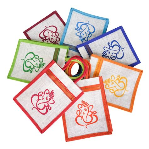 SS Eco-Life Eco-Friendly Jute Bag for Return Gift / Thamboolam Bag with ...