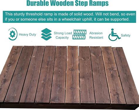 Buy Wooden Ramps for Wheelchairs for Home- 4/7/7.8/9.8 Inch Rise, Heavy ...