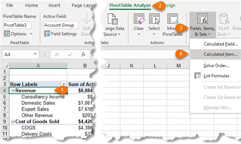 Image result for Variance Icon Excel PivotTable