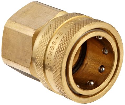 Buy Dixon STFC2 Brass Hydraulic Quick-Connect Fitting, 1/4" Female ...