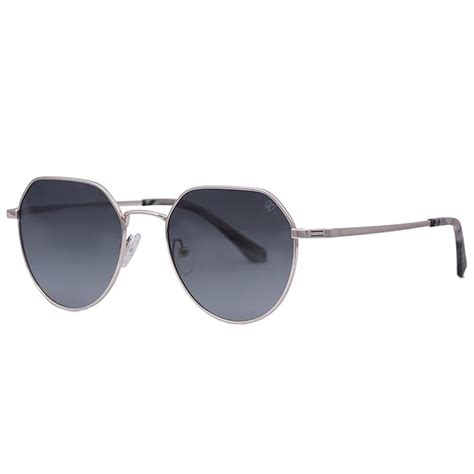 Luxury Sliver-Black Hexagonal sunglass For Men & Women – LensKandy
