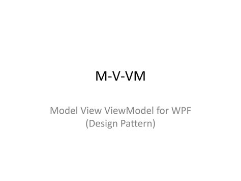 Image result for MVVM WPF Tutorial