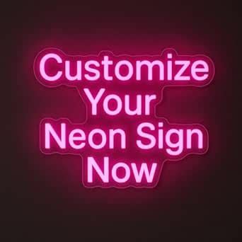 Custom LED Neon Light For Birthday - Personalized Name Neon Signboard ...