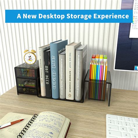 Buy Acrylic Organizer Office,NUGGICET Desk Organizer with 3 Drawers ...