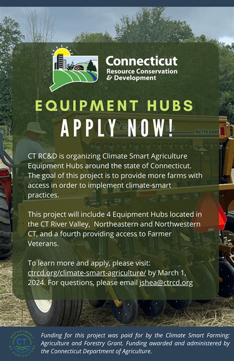 Equipment sharing hub opportunity is now open
