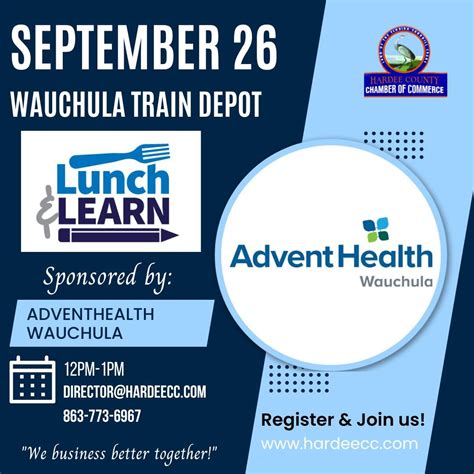 HCCC September 2024 Lunch & Learn, Wauchula Train Depot, 26 September ...