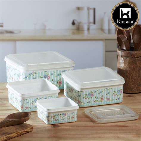 Kookee Plastic Airtight Food Storage Container with Lid for Kitchen ...