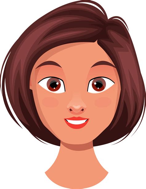 Woman face clipart design illustration 9379389 PNG