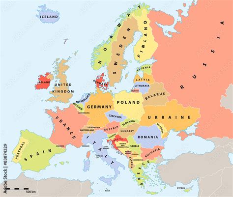 Europe Geographical Map 的图像结果