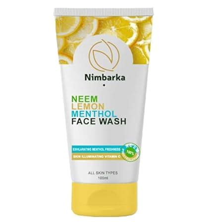 Nimbarka Neem Lemon Menthol Face Wash 100ml (Pack of 1) : Amazon.in: Beauty