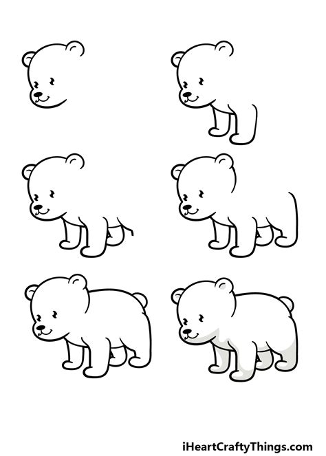 How To Draw A Baby Polar Bear at Darrel Parr blog
